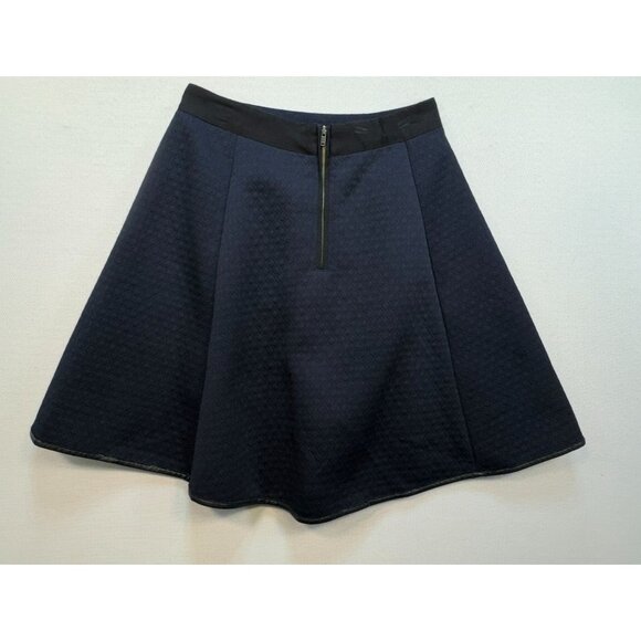 Madewell 1937 Womens A-Line Mini Skirt Size 0 Black Quilted Flared Skater Y2K - Picture 9 of 10